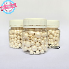 Torta Dekor Dekorativne Perle I - BELI MIX 50g